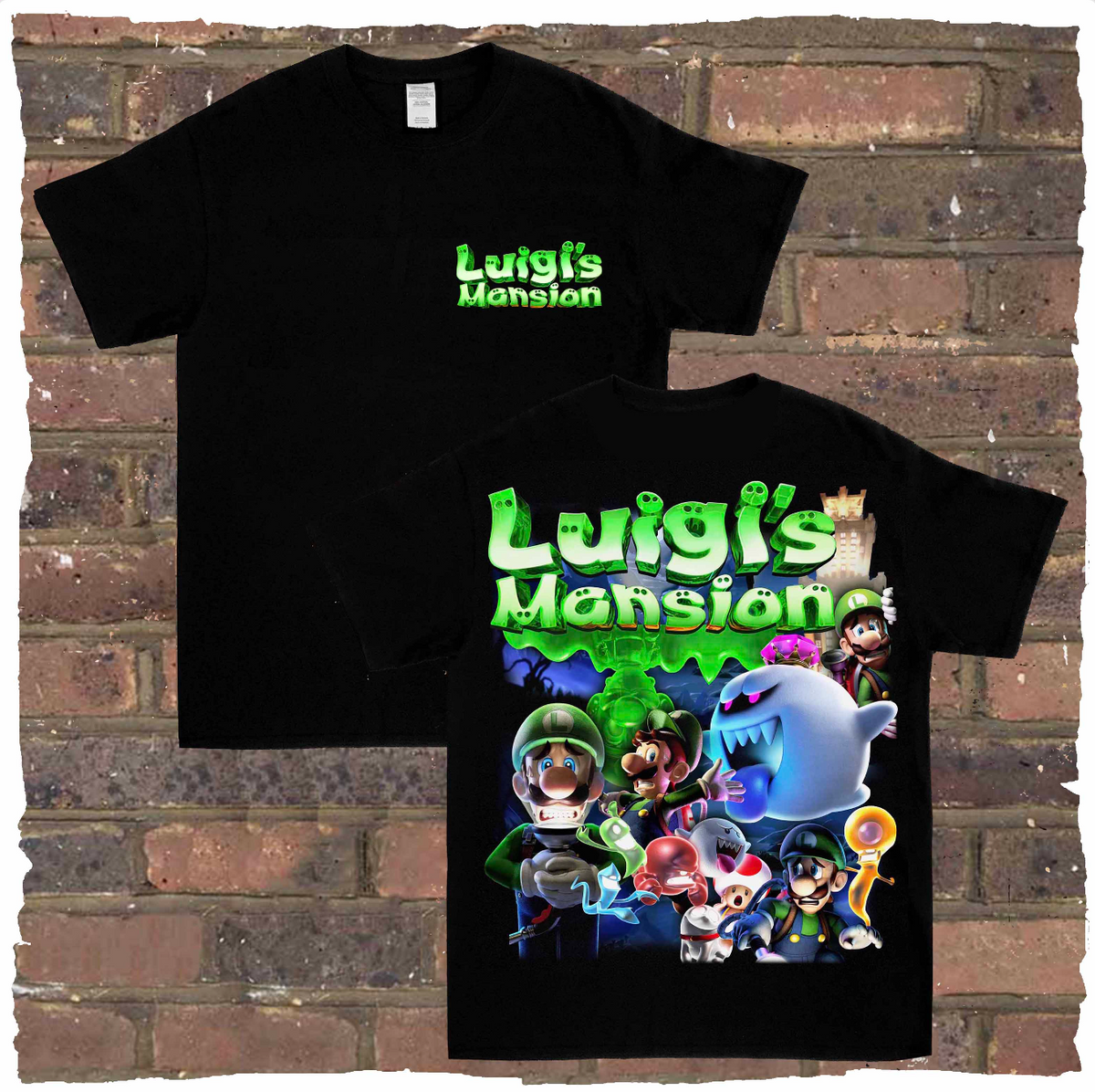 Luigi Tee, Three Golf Icons on Dark Chambray main image 1