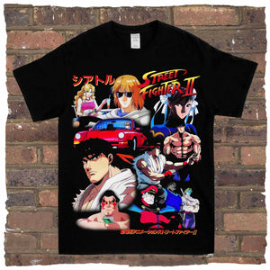 Vintage Street fighter streetwear movie tee